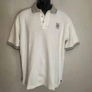 Venetian Las Vegas Embroidered Polo Medium Gently worn 100% cotton 22.5" armpits